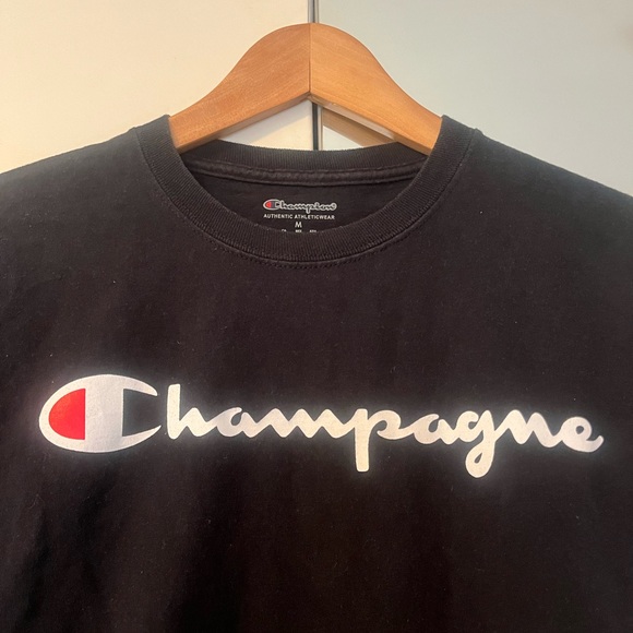 CHAMPAGNE BOOTLEG CHAMPION / NATURAL WINE SHIRT SIZE MEDIUM - Picture 2 of 4
